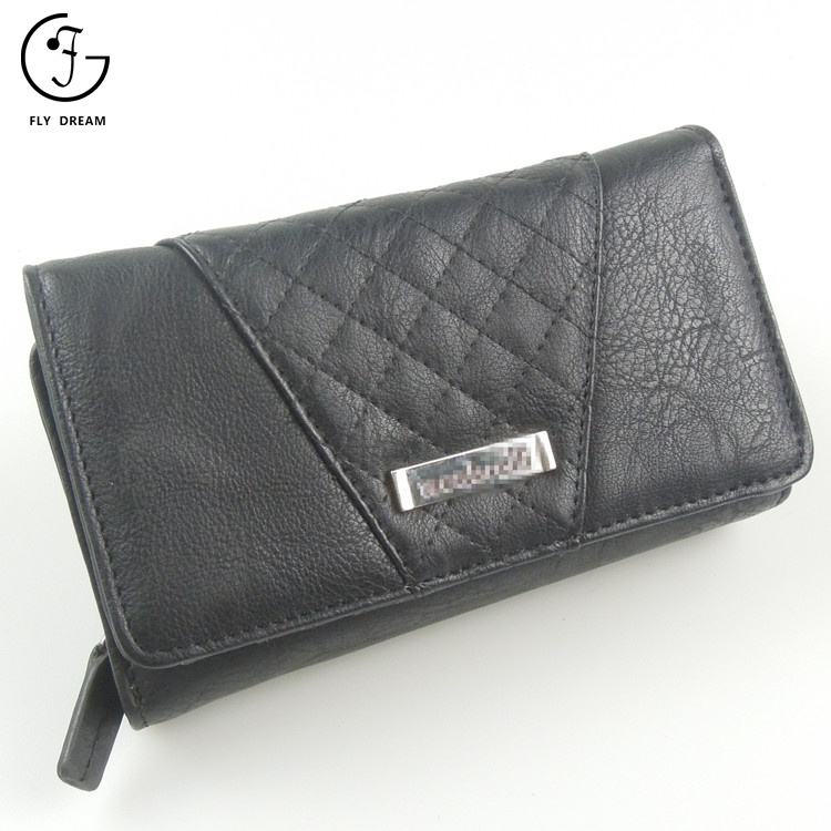JDS Ladies Short PU leather Trifold Wallet